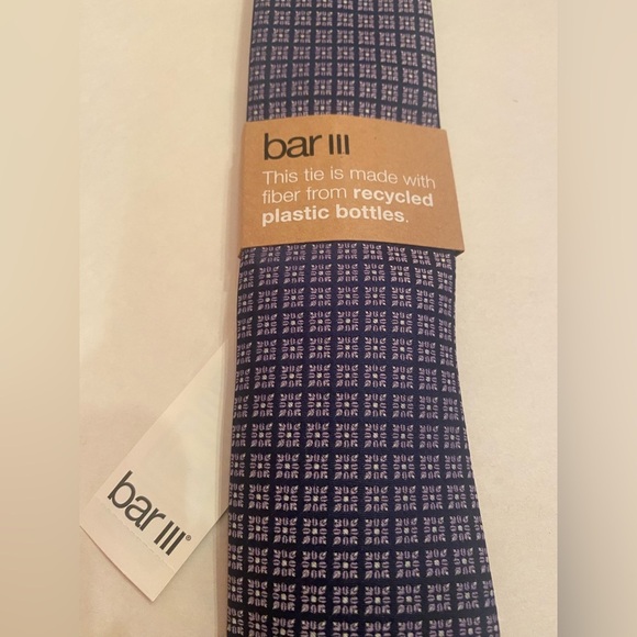 BAR III Men’s Repreve Tie Purple Recycled Material NWT - Picture 1 of 6